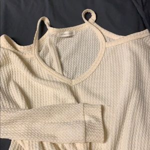 Off the shoulder sweater